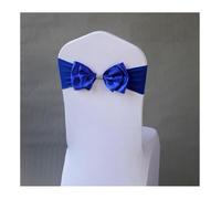 Fiocchi Per Sedia In Tulle 50 Pieces Wedding Decoration Spandex Chair Sash | Satin Ready Made Bow Tie Bands For Hotel Birthday Party Show Butterfly(ROYAL BLUE)