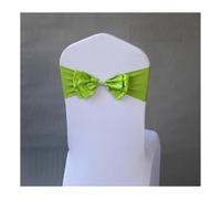 Fiocchi Per Sedia In Tulle 50 Pieces Wedding Decoration Spandex Chair Sash | Satin Ready Made Bow Tie Bands For Hotel Birthday Party Show Butterfly(GREEN)