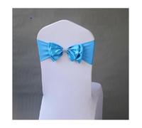 Fiocchi Per Sedia In Tulle 50 Pieces Wedding Decoration Spandex Chair Sash | Satin Ready Made Bow Tie Bands For Hotel Birthday Party Show Butterfly(TURQUOISE)