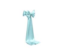 Fiocchi Per Sedia In Tulle Decorazione della fascia della sedia in raso | Cravatte a nastro decorative con fiocchi rosa da 6 pezzi for la festa di compleanno di matrimonio(6pcs - blue)