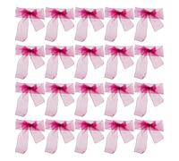 Fiocchi per Sedie in Organza, Fiocco per Sedia in Organza da Legare, Rosso Rosa
