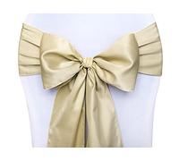 Fiocchi per sedie in raso, 15 x 275 cm, set da 10 pezzi, decorazione per sedie di matrimonio, decorazione per giardino, decorazione di nozze, P&D, 275 cm, fiocco di raso