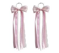 Fiocchi per stivali, 2 pezzi, fiocchi classici in pizzo e nastro decorativo | Charms Stivali da cowboy per western campagna fattoria scuola Halloween festa compleanno matrimonio e costume