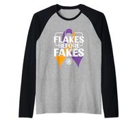 Fiocchi Prima dei Falsi - Consapevolezza della Psoriasi Maglia con Maniche Raglan