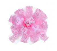 Fiocchi Rapidi di Pizzo Rosa Con Tulle per Decorazioni e per Addobbi da Battesim