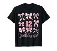 Fiocchi Rosa per 12° Compleanno Ragazza, Tema Civetta, abbinabili Maglietta