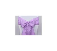 PartyDeco- CF 10 Nastri in Stoffa per Realizzare Fiocchi per Sedie, Colore Lilla, SZR-002