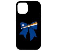 Fiocco a civetta per bambina con bandiera dell'orgoglio delle Isole Marshall Custodia per iPhone 12/12 Pro