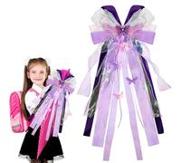 Fiocco a Cono Scuola 60×20cm Fiocchi Ritorno a Scuola Fiocco Per Coni Scolastici Grande Fiocchi Cono di Zucchero Decorazione per Bambini Scolastiche, Compleanno, Battesimo Decorazioni (Viola)