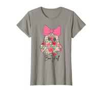 Fiocco a Forma di Teschio Boo Y'All Ghost Pink Coquette per Halloween, Disponibile Tutto L'Anno Maglietta