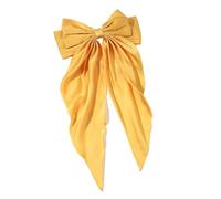 Fiocco capelli donna Chiffon Bow Hair Clip Women Large Bowknot Stain Hairpin Barrettes Girls Solid Color Ponytail Clip Hair Accessories Headwear matrimonio(Color-04)