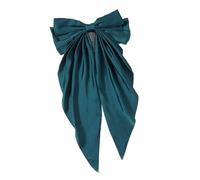 Fiocco capelli donna Chiffon Bow Hair Clip Women Large Bowknot Stain Hairpin Barrettes Girls Solid Color Ponytail Clip Hair Accessories Headwear matrimonio(Color-06)