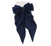 Fiocco capelli donna Chiffon Bow Hair Clip Women Large Bowknot Stain Hairpin Barrettes Girls Solid Color Ponytail Clip Hair Accessories Headwear matrimonio(Color-08)