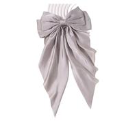 Fiocco capelli donna Chiffon Bow Hair Clip Women Large Bowknot Stain Hairpin Barrettes Girls Solid Color Ponytail Clip Hair Accessories Headwear matrimonio(Color-07)