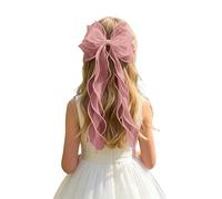 Fiocco Capelli Donna, Copricapo per la Comunione, Fermaglio Capelli Sposa, Mollette Con Grande, Grandi Fermagli per Con Coda a Nastro, Adatto per Accessori per Feste Donne Ragazza
