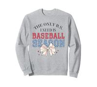 Fiocco carino a scacchi "The Only B.S. I Need is Baseball Season" Felpa