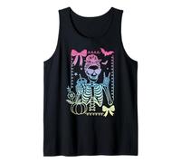 Fiocco Civetta Scheletro caffè Goth Pastello Strega Ragazze Canotta