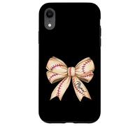 Fiocco da baseball vintage Mama Coquette rosso/marrone Love Custodia per iPhone XR