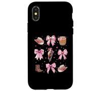 Fiocco da civetta Barrel Racer Barrel Racing Rodeo Girl Rosa Mom Custodia per iPhone X/XS