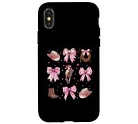 Fiocco da civetta Rodeo Barrel Racer Barrel Racing Girl Rosa Mom Custodia per iPhone X/XS