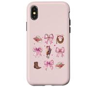Fiocco da civetta Rodeo Barrel Racer Barrel Racing Girl Rosa Mom Custodia per iPhone X/XS