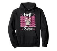 Fiocco da Civetta Rosa Best Chinchilla Grandma Ever Nana Felpa con Cappuccio