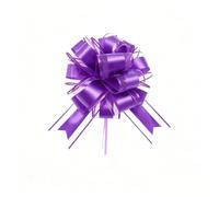 Fiocco da regalo viola grande (25 cm), tiro manuale, per matrimonio, Natale | Nodi a farfalla da tirare manualmente per confezionare, matrimoni, compleanni, Natale
