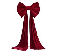 Fiocco decorativo extra large per albero di Natale, 350 x 80 cm, rosso per matrimoni, Natale, festa di compleanno, camera da letto