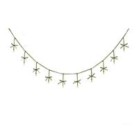 Fiocco decorativo in velluto e ghirlanda di campane con pizzo per albero di Natale e decorazione della casa, aggiungendo un delicato tocco festivo (verde chiaro)