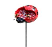 Fiocco decorativo per irrigazione da giardino, resistente alle intemperie, pali da giardino, bevitore d'acqua, decorazione da cortile per uccelli, api e fauna selvatica