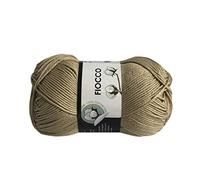 Fiocco di Cotone Filati Italiani - Gomitolo di Cotone 100% 50g (125m) - Beige Scuro