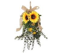 Fiocco di iuta artificiale da appendere alla parete, decorazione per la casa in fattoria, per il Ringraziamento e l'autunno, decorazione da appendere per festival del raccolto, decorazione rustica