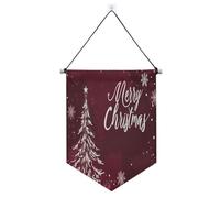 Fiocco di neve albero di Natale banner gancio per parete con asta telescopica gagliardetto bandiere bandiere all'aperto decorazioni per feste per Festival & giorno speciale suministros para fiesta de