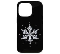 Fiocco di neve blu arte geometrica mistica invernale Custodia per iPhone 13 Pro