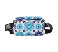 Fiocco di neve Blu Moda Fanny Marsupio per Uomini Donne Grande Capacità con Cinghia Regolabile per Viaggi Palestra Lavoro bolsa para celular para, Fiocco di neve blu, moderno