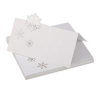 Fiocco di Neve Carte da Tavolo Nome Luogo Cartoline per Natale Matrimonio Inverno Festa Decorazione (30 Pezzi)