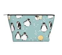 Fiocco di neve del palloncino del pinguino, Borsa da toilette Borsa per trucco Borsa per cosmetici Borsa da toilette da viaggio portatile