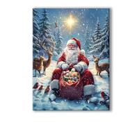 Fiocco di neve Dipingi con i Numeri Adulti Uomo Paint by Numbers, Colorare con i Numeri Adulti con Telaio, Kit di Pittura Acrilica Fai da Te per Principianti, Decora la Casa Regalo 60x90cm 0R-793