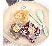 Fiocco di Neve Pois Borse per Biscotti, 200 Pezzi Plastica Sacchetti Trasparenti per Confezioni, Smerigliati Cellophane Sacchetto Autoadesivo Sacchetti Regalo per Dolci Gioielli Biglietti 10×10 cm
