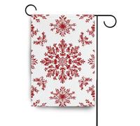 Fiocco di neve rosso Tradizionale Cinese Modello bandiere di pace per all'aperto felice anno nuovo banner per la decorazione del Patio 28x40 double sided