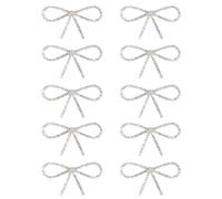 Fiocco di strass di diamanti, 10 pezzi di strass di diamanti Fiocco di vetro Flash Spilla Artiglio Catena Vestito Spilla Accessori per capelli