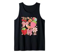 Fiocco fragola cuore fiore carino stile kawaii Canotta