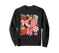Fiocco fragola cuore fiore carino stile kawaii Felpa