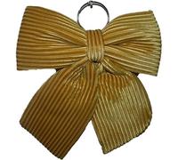 Fiocco grande in velluto cm 34 per decorazioni puntale albero di natale addobbi negozio ristoranti hotel -oro