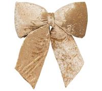 Fiocco imbottito in Velluto champagne giganti 54cm Decorazione Natalizia per Albero e Ghirlanda Dietro Porta (champagne, XXL)