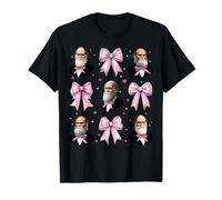Fiocco in Civetta Rosa Charles Darwin Evolution Theory Girl Maglietta