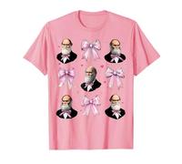 Fiocco in Civetta Rosa Charles Darwin Evolution Theory Girl Maglietta