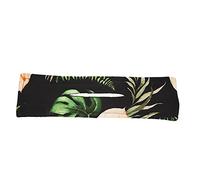 Fiocco in tessuto per chignon, fasce per capelli donna alla moda, accessorio per acconciatura, durevole, leggero, facile trasportare, per la vita quotidiana, yoga, corsa, danza, (Stampa nera)