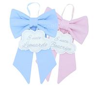 fiocco nascita bimba bimbo da personalizzare con il nome che desideri - Made in Italy