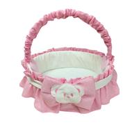 Fiocco Nascita Cesto Nascita Porta prodotti Rosa Fiocco-Orsetto